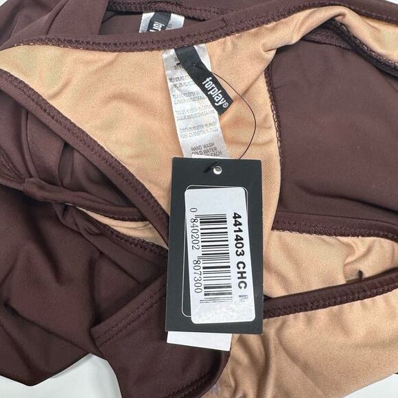 NWT | Forplay | 3-Piece Bikini Set | Brown | Medium - Picture 16 of 16